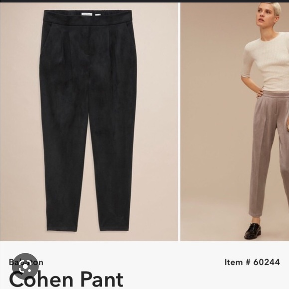 Aritzia Babaton Cohen Pant Suede - Picture 2 of 6